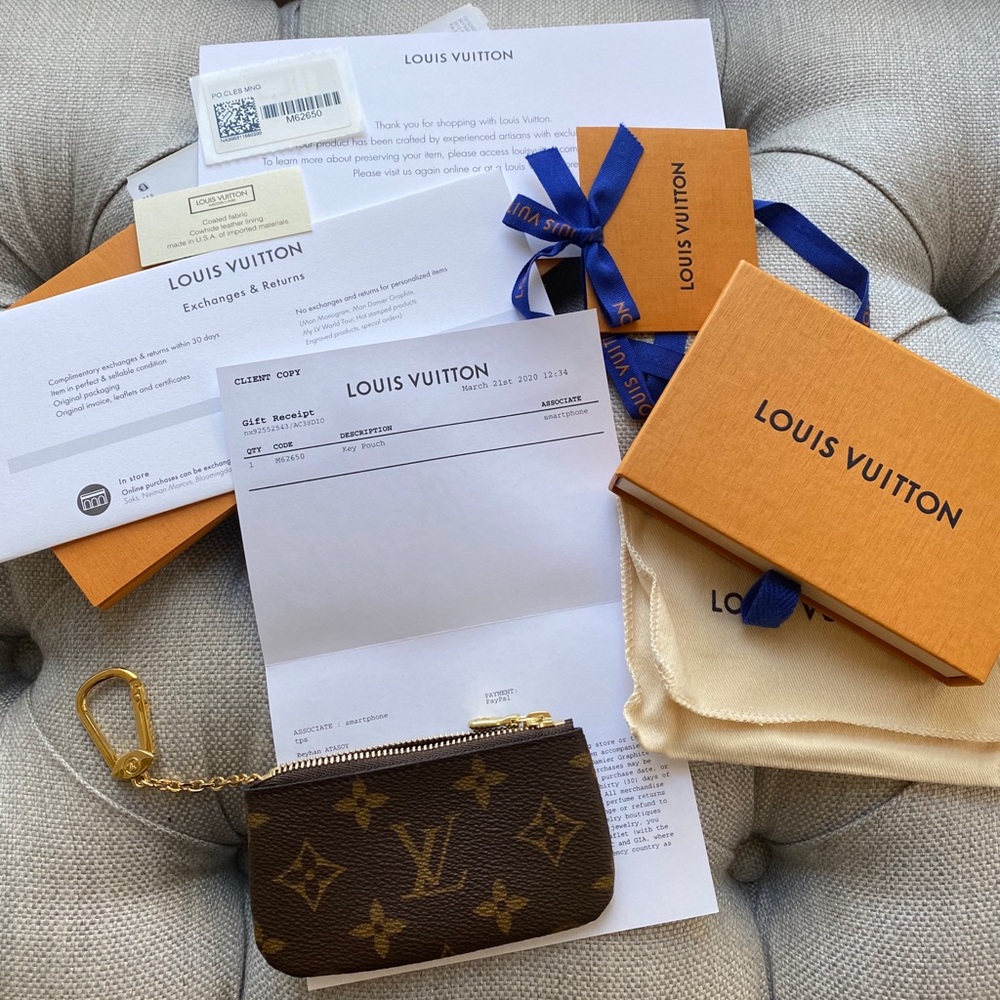 Authentic NWT Louis Vuitton Monogrammed Key Pouch